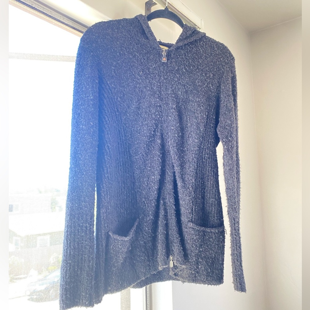 Royal Robbins Charcoal Hooded Cardigan